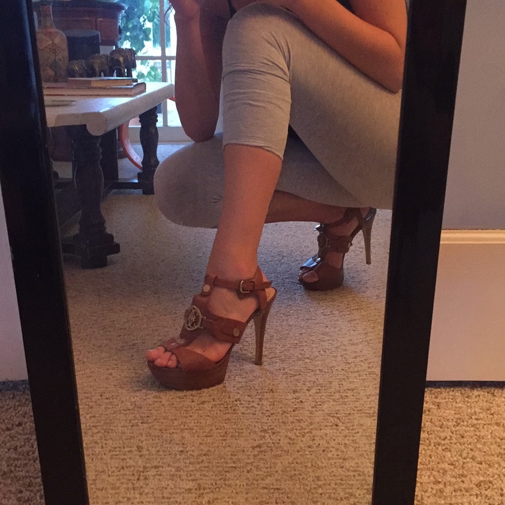 Guess Tan High Heels